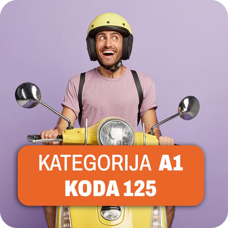 Uporaba poligona za kategorija A1 koda 125